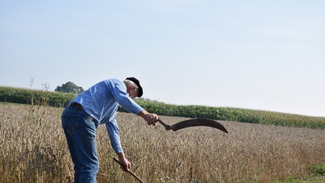 Piedraudot ar izkapts asmeni, vīrietis aplaupa veikalu Ķengaragā