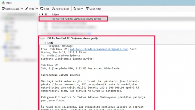 Vēršam uzmanību, ka ir aktivizējušās personas, kuras pandēmijas laiku izmanto krāpšanas nolūkā